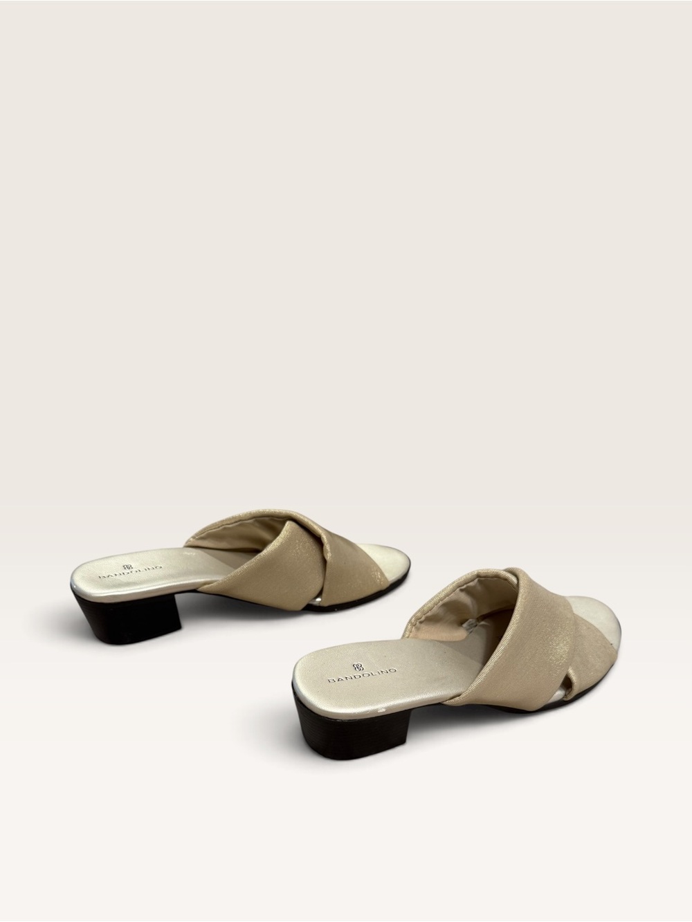 Bandolino Twisted Crossover Slide in Tan - Picture 5 of 8
